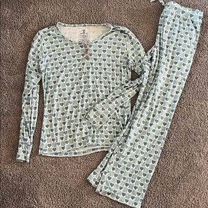 Millie and Roo Heart Pattern Bamboo Pjs set